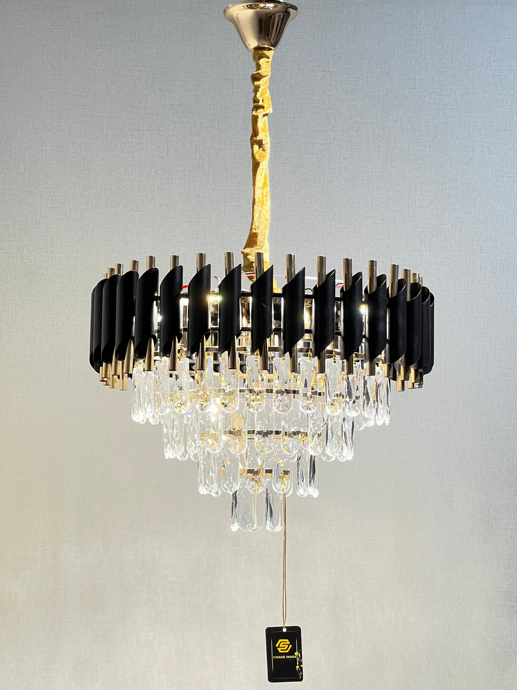 LUSTRE CRISTAL 88801BK/GD/500