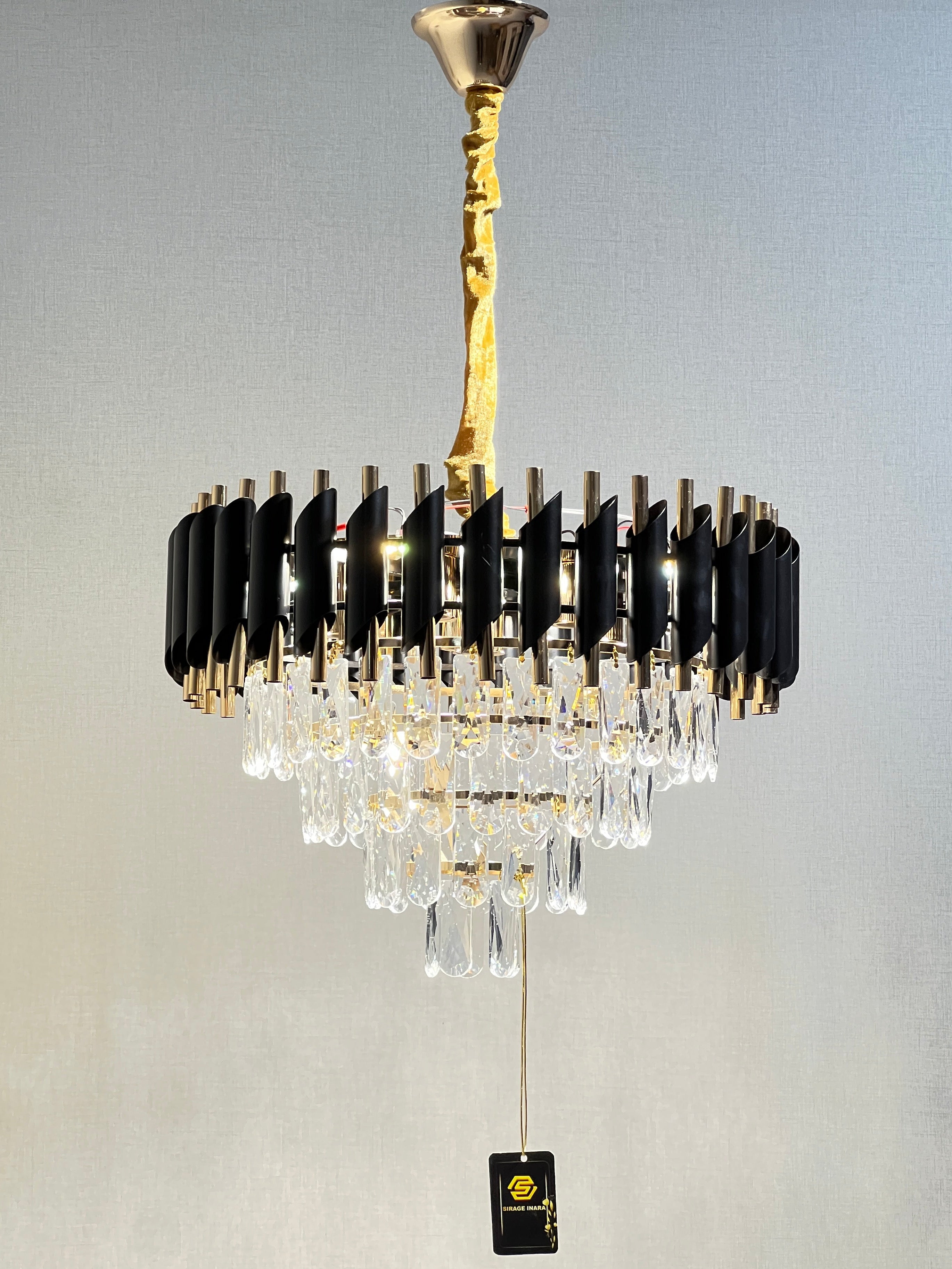 LUSTRE CRISTAL 88801BK/GD/500