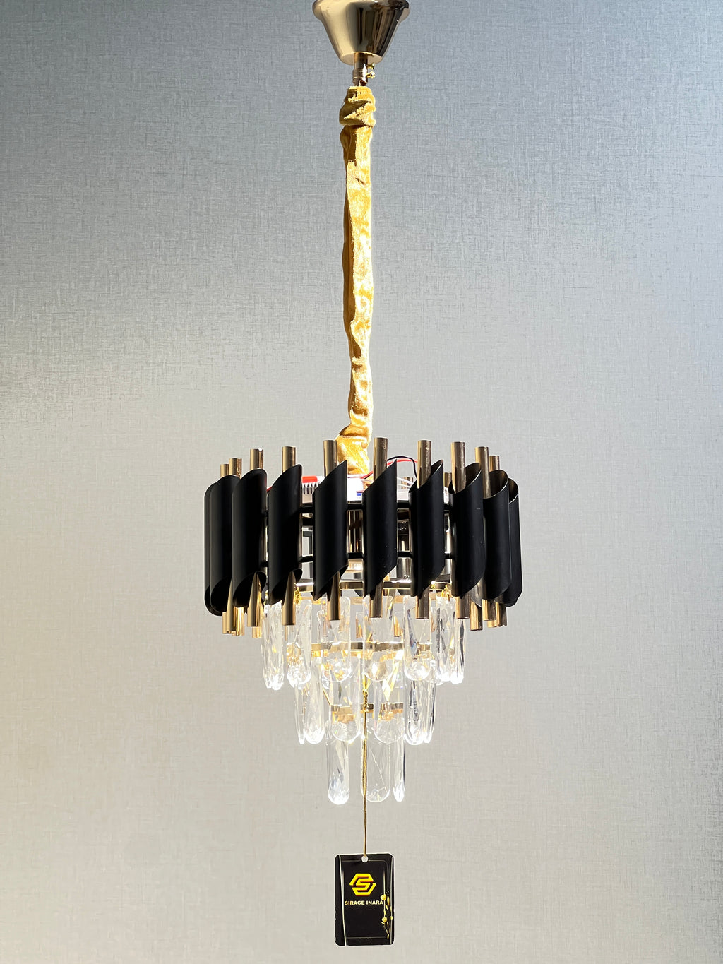 LUSTRE CRISTAL 88801BK/GD/300