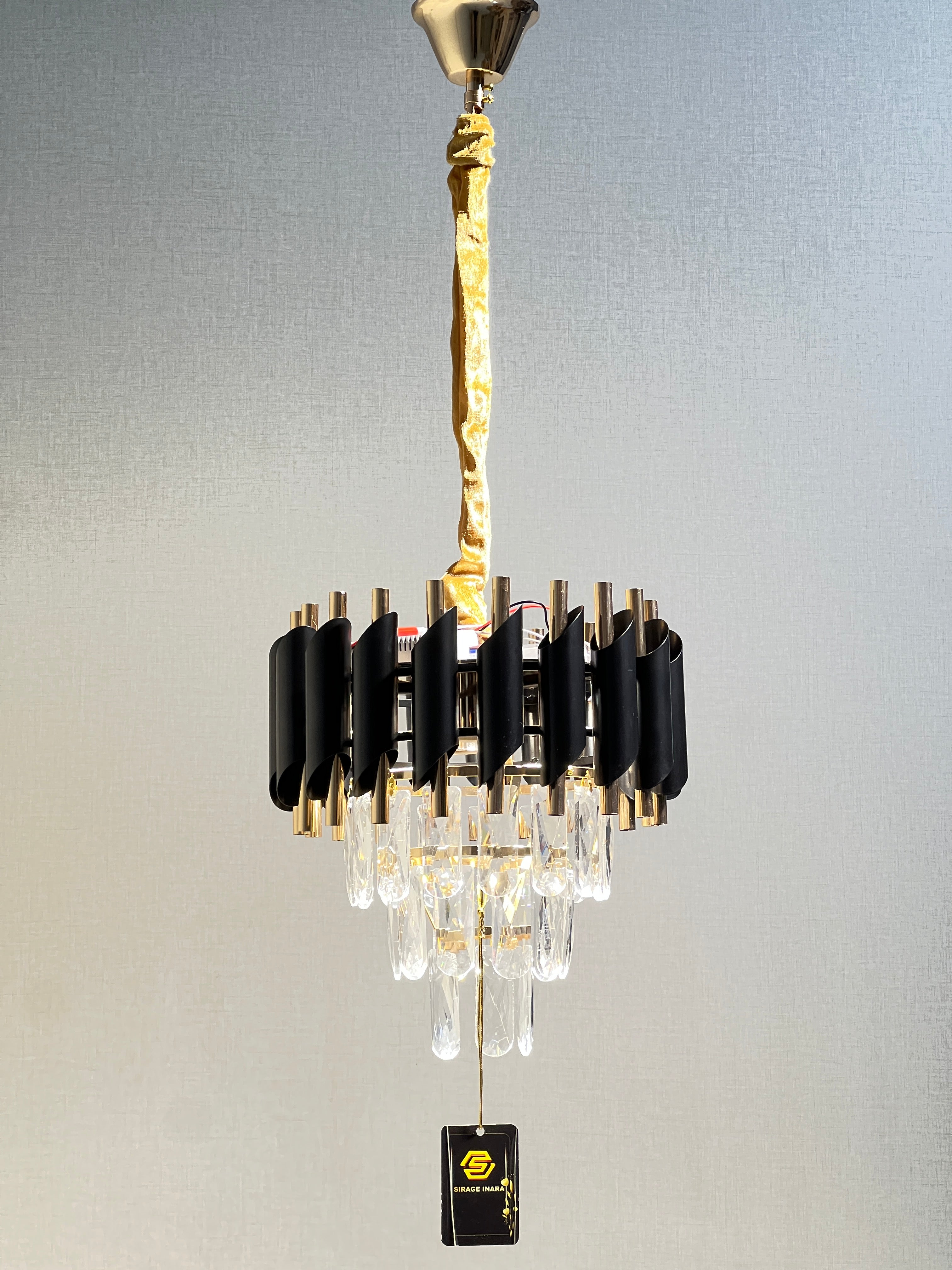 LUSTRE CRISTAL 88801BK/GD/300