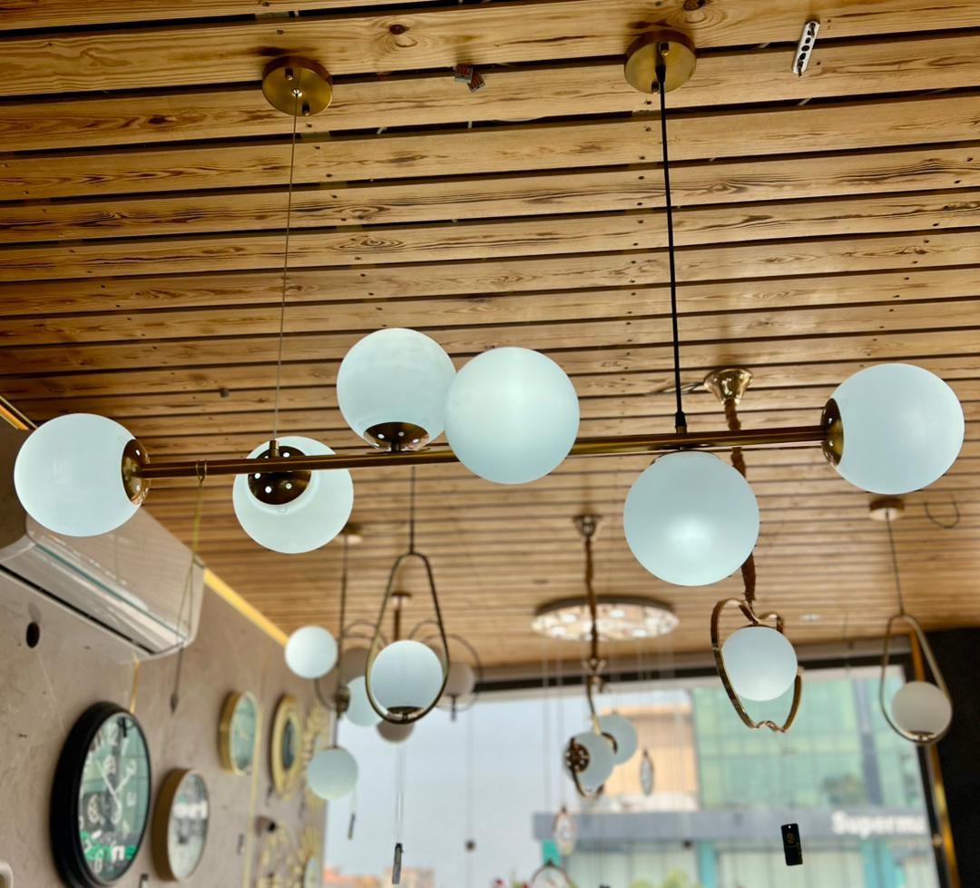 LUSTRE BOULLES 6 LAMPE 2408-6