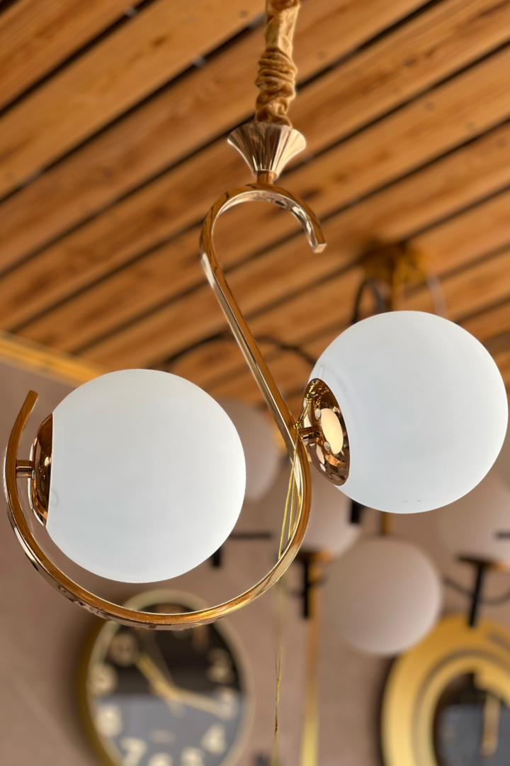 LUSTRE BOULLE 2 LAMPE  9475