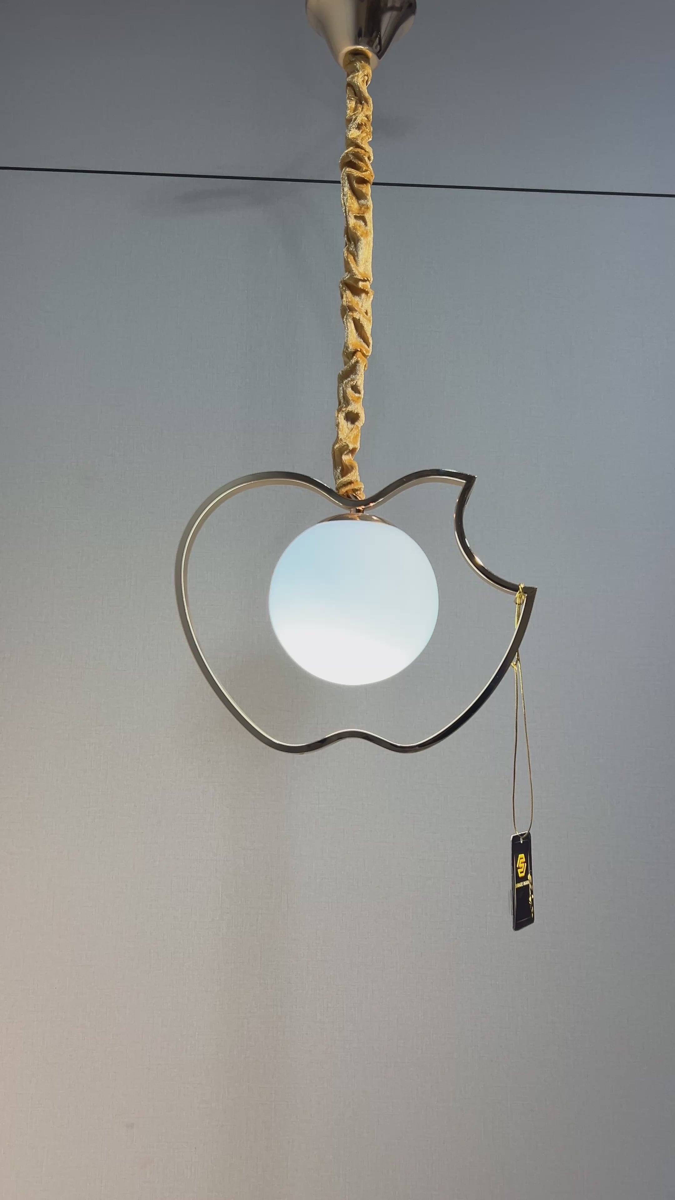 LUSTRE BOULLE 1 LAMPE 9436