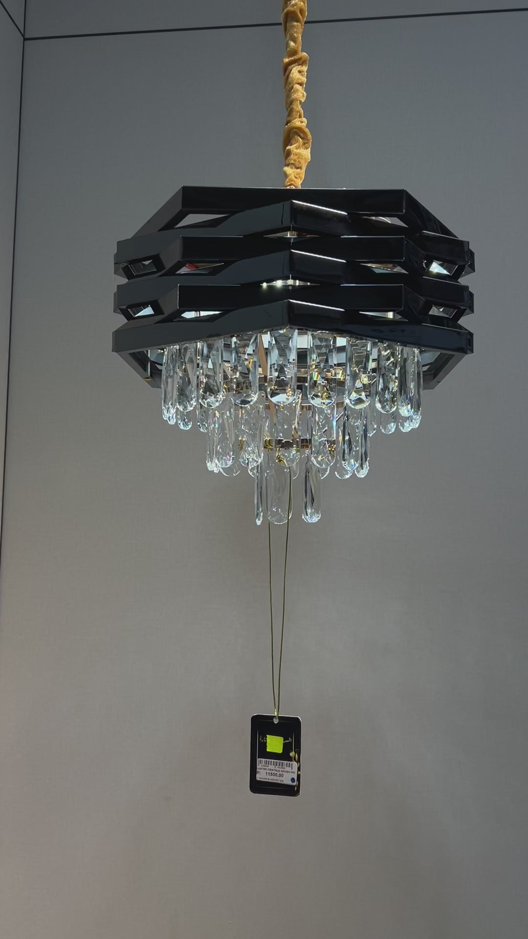 LUSTRE CRISTAL 6802BK/400